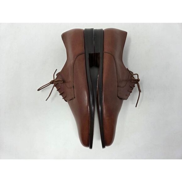 COACH WOMENS OXFORD DERBY BROWN LEATHER PLAIN TOE SIZE 7 M EUC ITALY - Picture 8 of 9